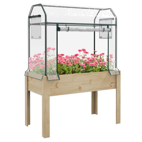 Outsunny wooden raised - wooden,