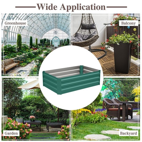 Outdoor metal raised garden - metal,