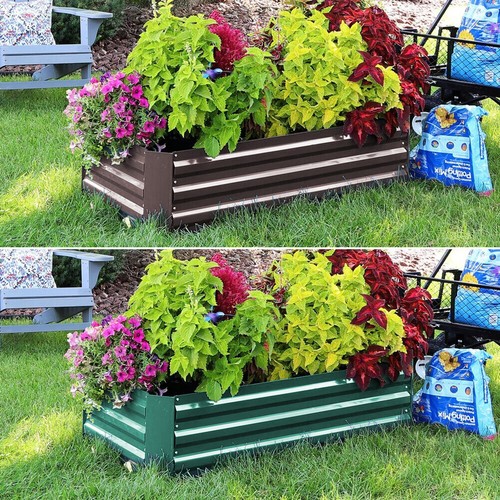 Raised steel vegetable garden - steel,