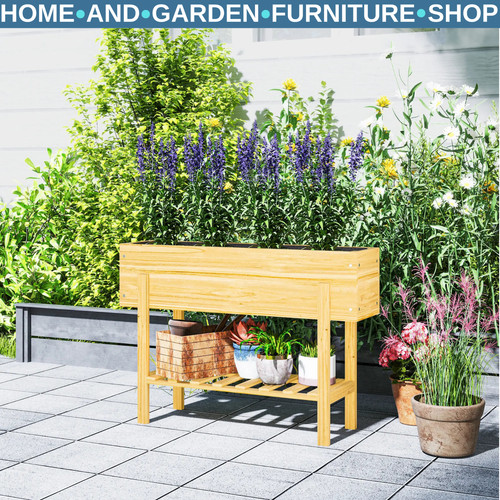Wooden raised garden - wooden, bed