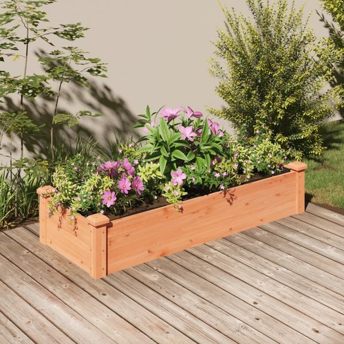 Wooden raised garden - raised, bed