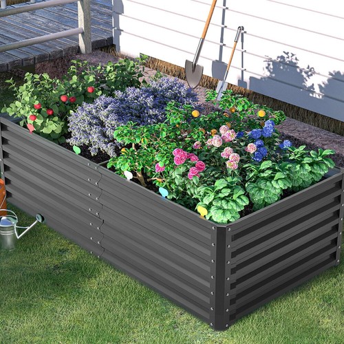 Steel outdoor planter garden - outdoor,