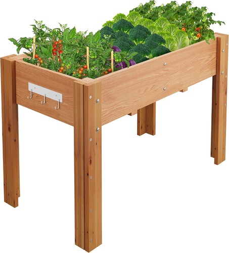 Raised garden bed fir - garden, wood