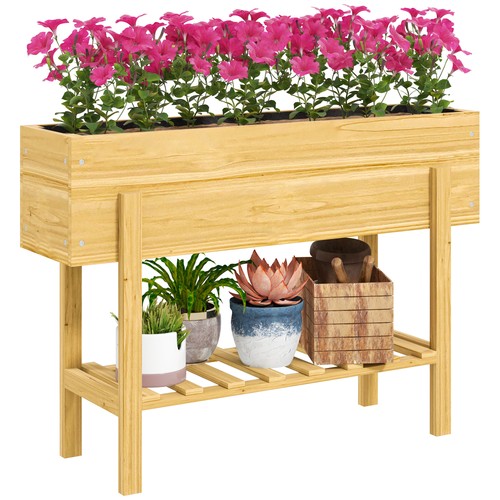 Outsunny wooden raised bed - outsunny,
