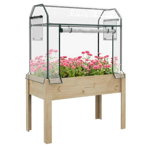 Wooden raised planter garden - planter,