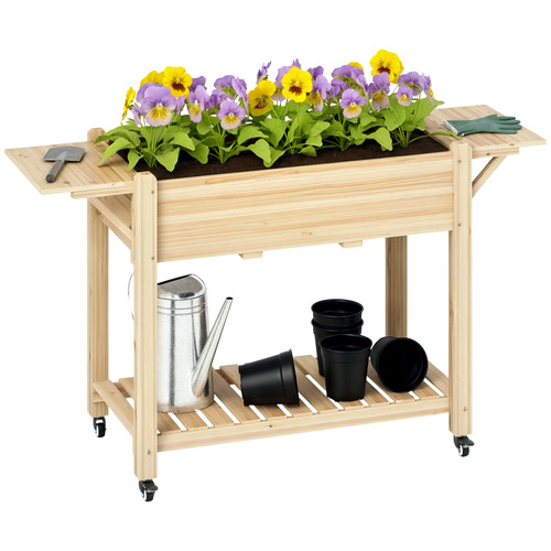 Outsunny wooden raised - wooden,