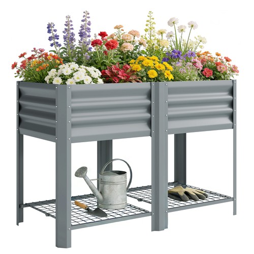 Outsunny metal raised - metal,