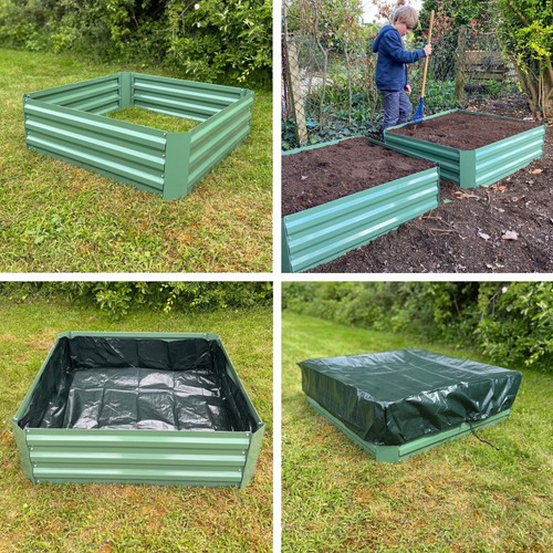 Metal garden raised - raised, beds